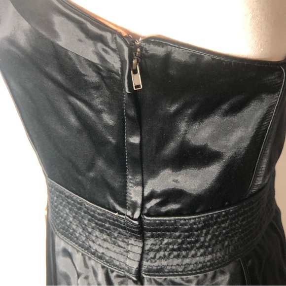 Marc Jacobs Black Satin Mini Halter Dress | 8 - Picture 13 of 16